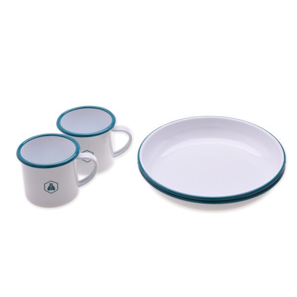 LAGUIOLE - 40268144 - Lot d'Assiettes et Tasses Vintage 4 pièces