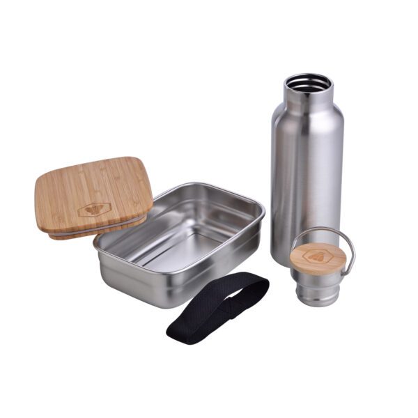 LAGUIOLE - 40268148 - Set Lunchbox et Bouteille Isotherme en Acier Inoxydable