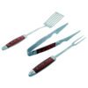 LAGUIOLE - 40268321 - Valisette barbecue - 6 ustensiles barbecue - Inox - Manches en bois de pakka