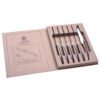 LAGUIOLE - 40268355 - Coffret de couteaux à steak en Inox et Bois de Pakka 6 pièces