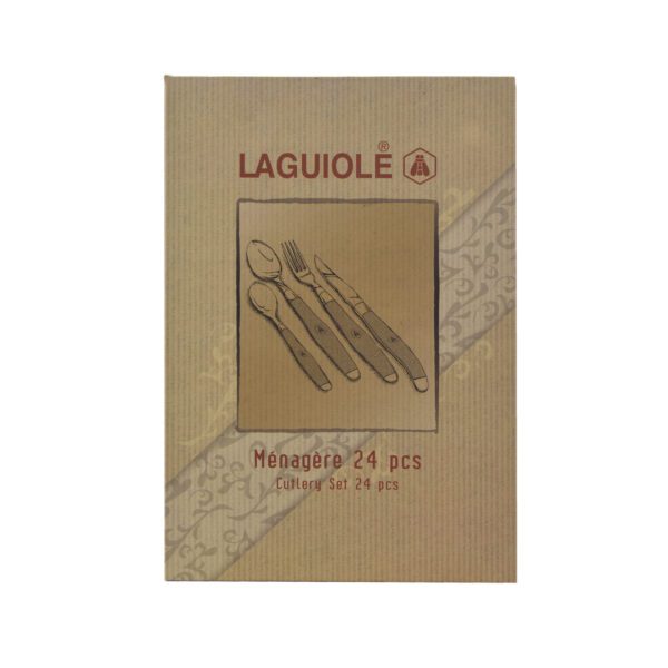 LAGUIOLE - 40268433 - Ménagère en métal satiné 24 pièces