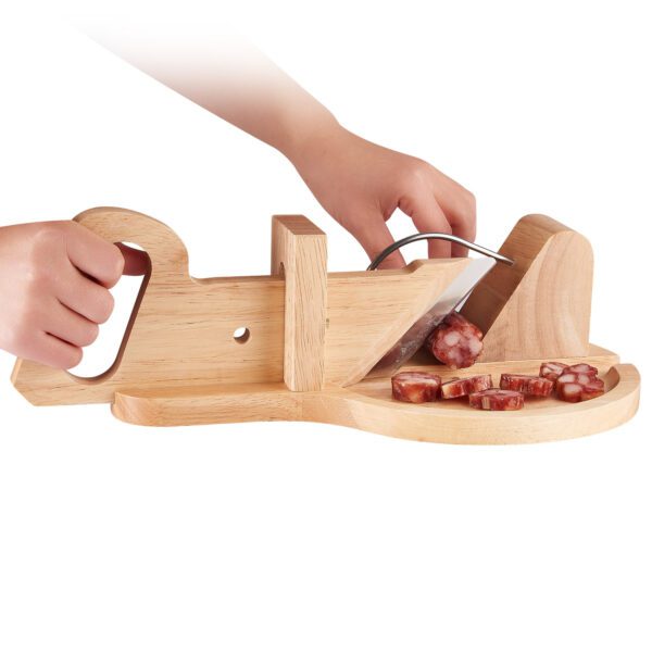 LAGUIOLE - 40268464 - Trancheuse à Saucisson et Charcuterie avec Plateau en Bois d'Hévéa