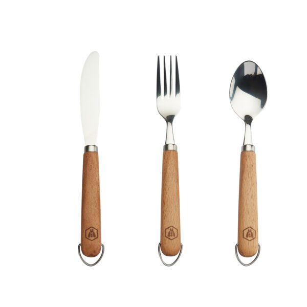 LAGUIOLE - 40268476 - Set de Pique Nique manche en bois de Hêtre 3 pièces