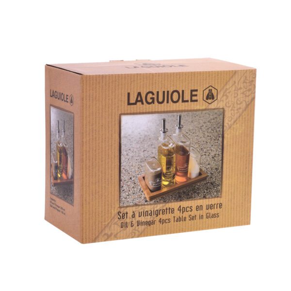 LAGUIOLE - 40268490 - Set à Vinaigrette - 4 pièces - Verre