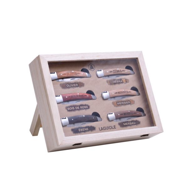 LAGUIOLE - 40268496 - Coffret de Couteaux Pliants en Inox 6 pièces