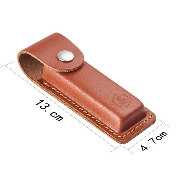 LAGUIOLE - 40268968 - Etui en cuir épais pour couteaux marron