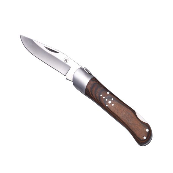 LAGUIOLE - 40269007 - Couteau de chasse pliant en Acier inoxydable et manche en bois