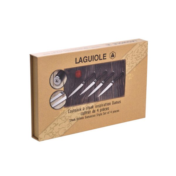 LAGUIOLE - 40269029 - Set de 4 Couteaux à Steak, Marron