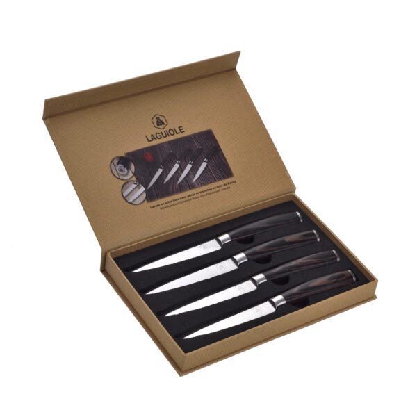 LAGUIOLE - 40269029 - Set de 4 Couteaux à Steak, Marron