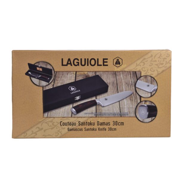 LAGUIOLE - 40269044 - Couteau de Chef de cuisine en Inox et bois de Pakka