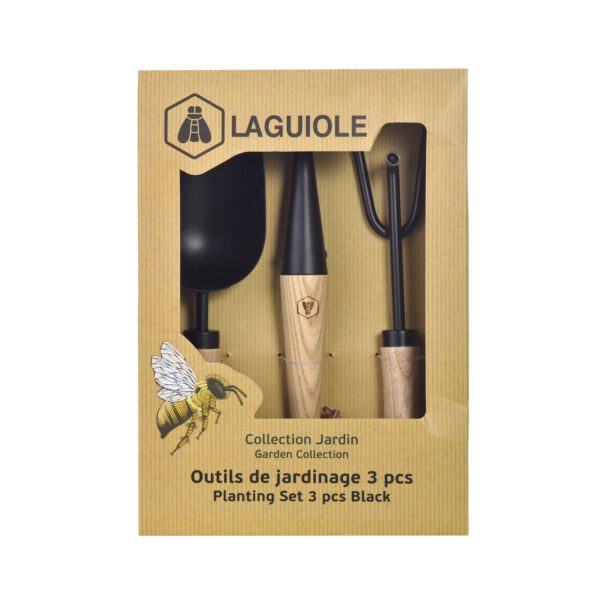 LAGUIOLE - 40269052 - Kit de Jardinage Noir 3 pcs