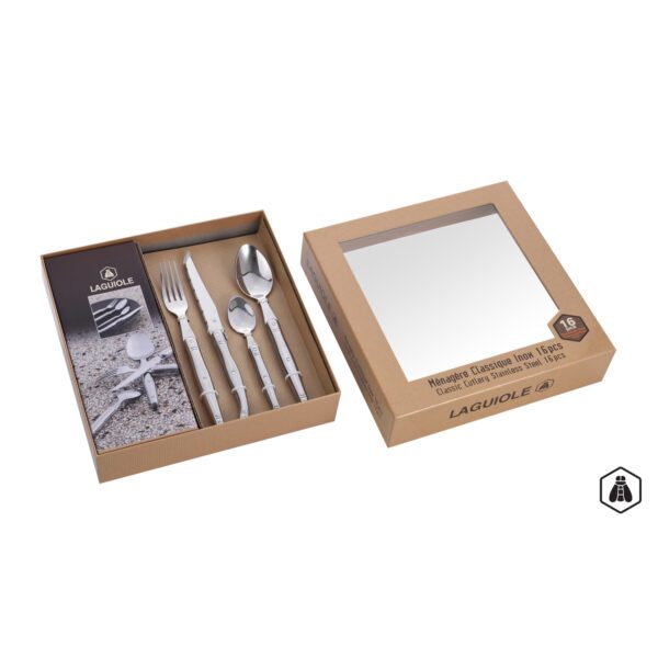 LAGUIOLE - 40269060 - Ménagère en Inox 16 pièces