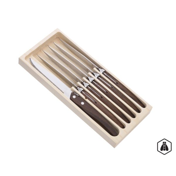 LAGUIOLE - 40269066 - Coffret de 6 Couteux à Steak en Acier Inoxydable