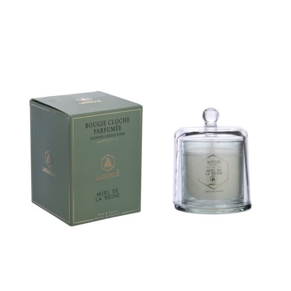 LAGUIOLE - 40269804 - Bougie Parfumée en verre et sa cloche Miel et Fleurs 145 g