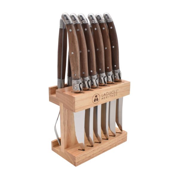 LAGUIOLE HERITAGE - 40271003 - Set de couteaux et fourchettes manche Bois de noyer 12pcs