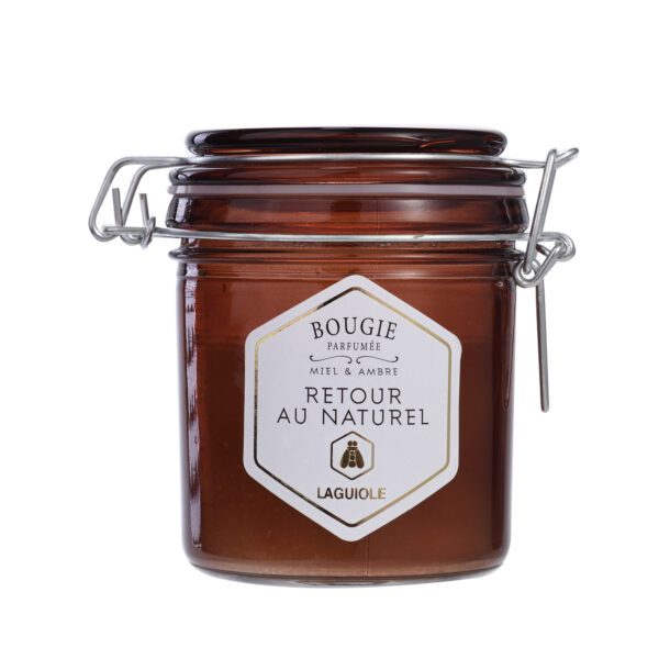 LAGUIOLE - 40269811 - Bougie parfumée en verre Miel et Ambre 150g