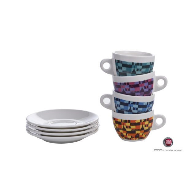 FIAT - 40650020 - Set de 4 Tasses à Cappuccino