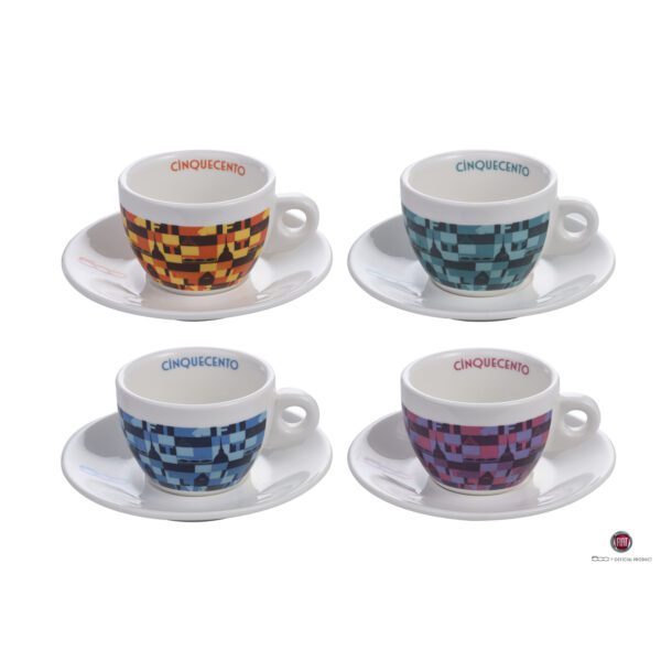 FIAT - 40650020 - Set de 4 Tasses à Cappuccino