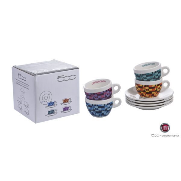 FIAT - 40650020 - Set de 4 Tasses à Cappuccino