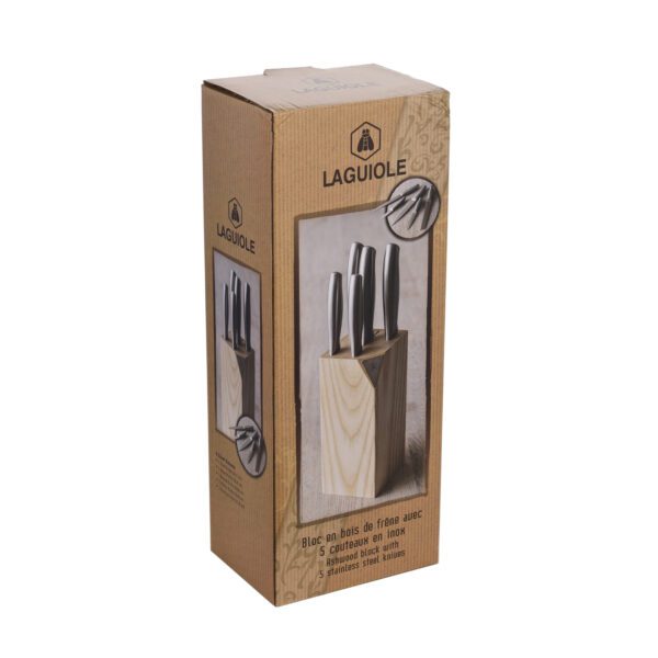 LAGUIOLE - 40269024 - Bloc de 5 couteaux de cuisine