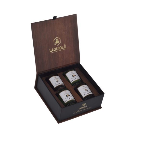 LAGUIOLE - 40269854 - Set of 4 Laguiole Mini Scented Candles – Wood Fire