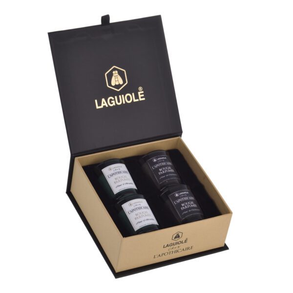 LAGUIOLE - 40269855 - Set of 4 Laguiole Mini Scented Candles – Absinthe & Cashmere