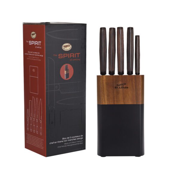 LAGUIOLE - 40366007 - Block of 5 kitchen knives
